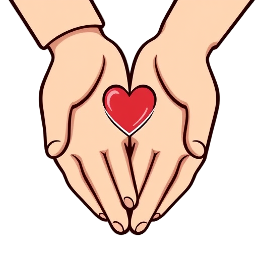 "two hands" "heart connection" "home icon"