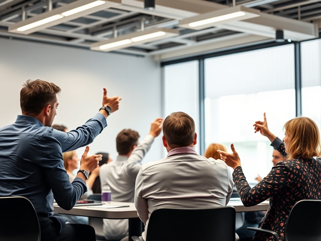 A dynamic workshop scene