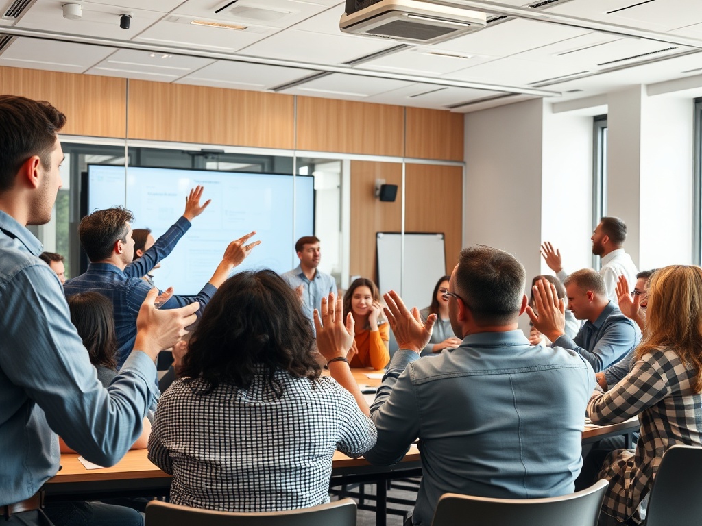 A dynamic workshop scene