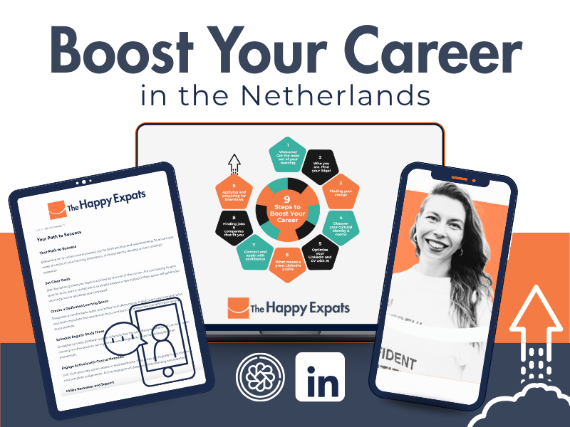 Mock-Up - Boost Your Career in the Netherlands - The Happy Expats - AIVA
