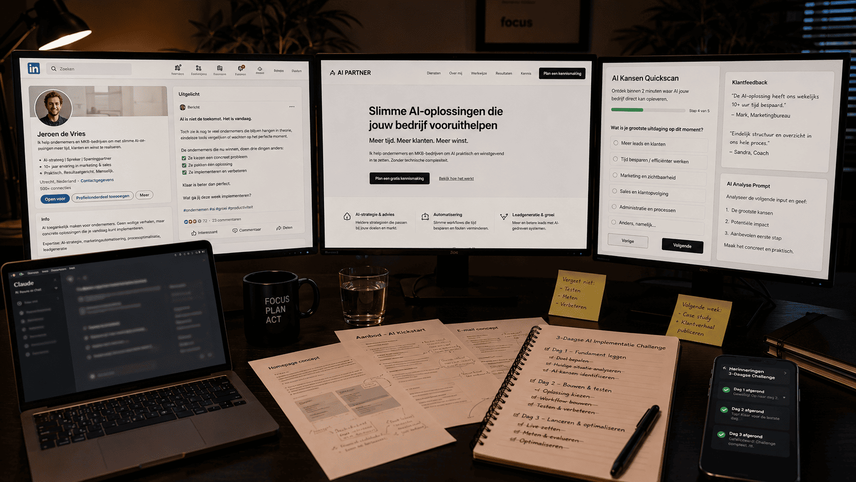 Resultaat na 3 dagen: concrete assets en overzicht