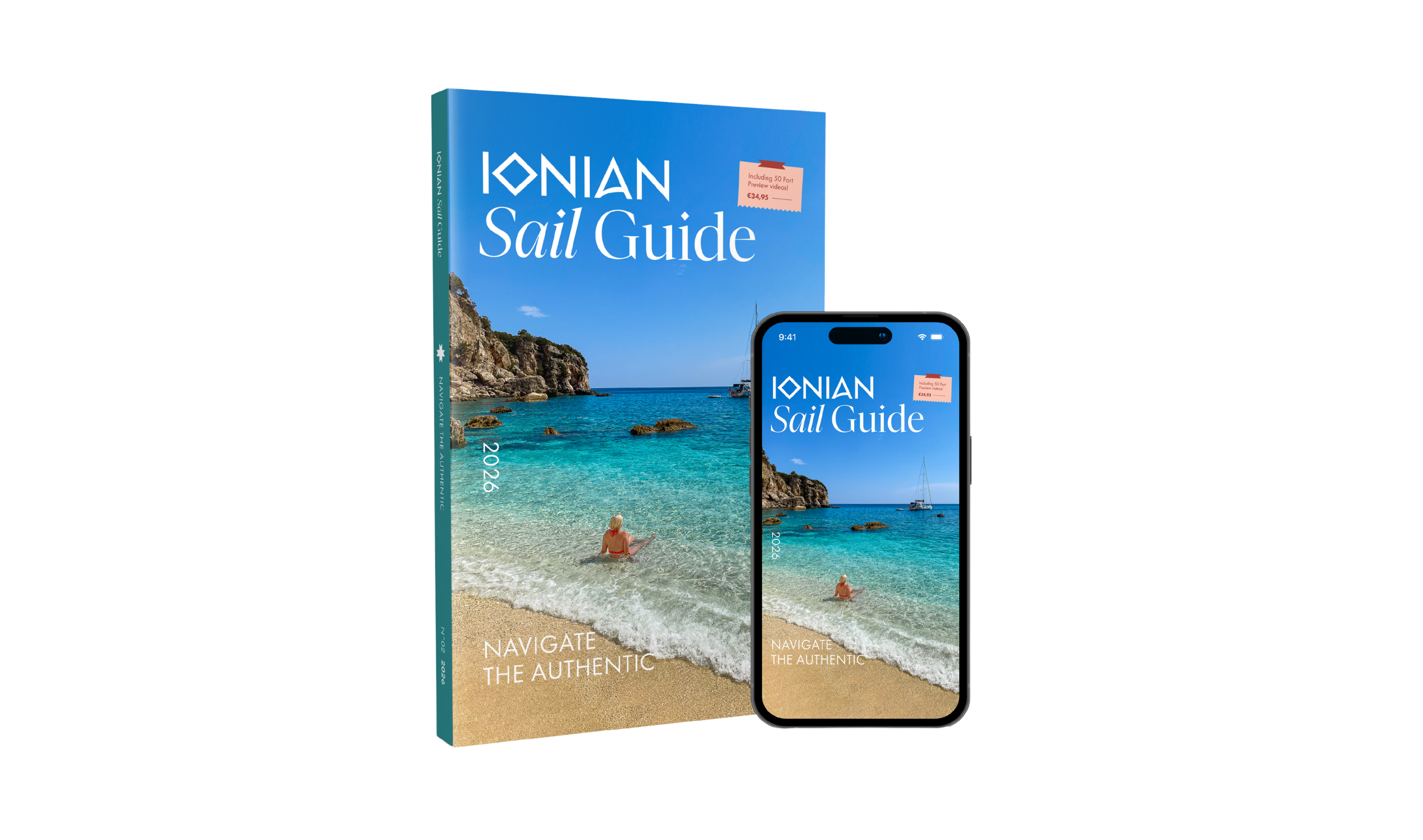cover ionian sail guide 2026 navigate the authentic book and app