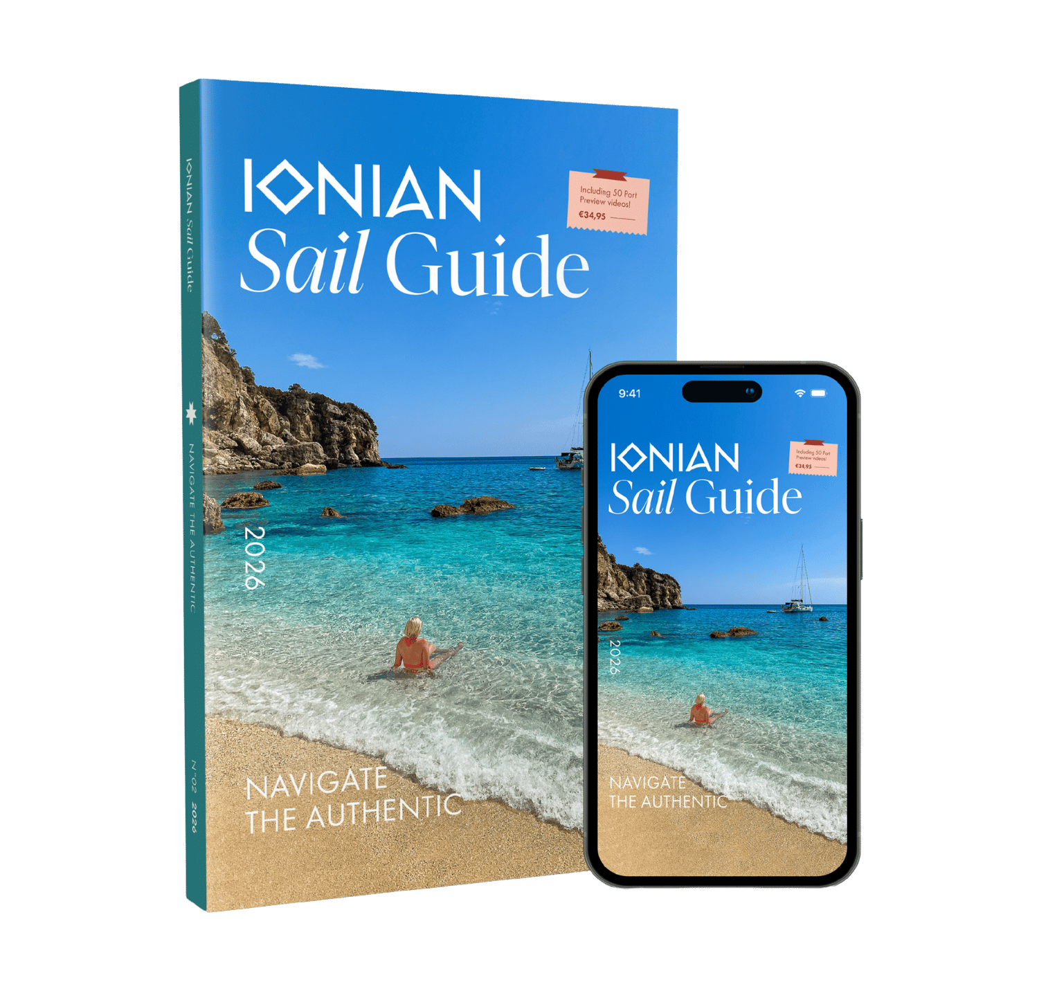 cover ionian sail guide 2026 navigate the authentic book and app