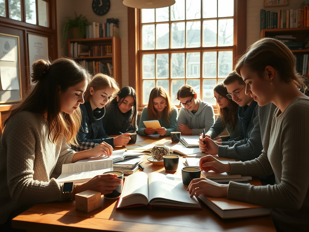 Een gezellige schrijfworkshop met betrokken auteurs en boeken.