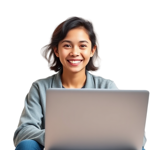 A person smiling to the camera with a white background looking like