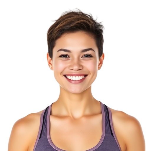 Een glimlachende persoon met een witte achtergrond.