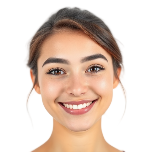 A person smiling to the camera with a white background looking like