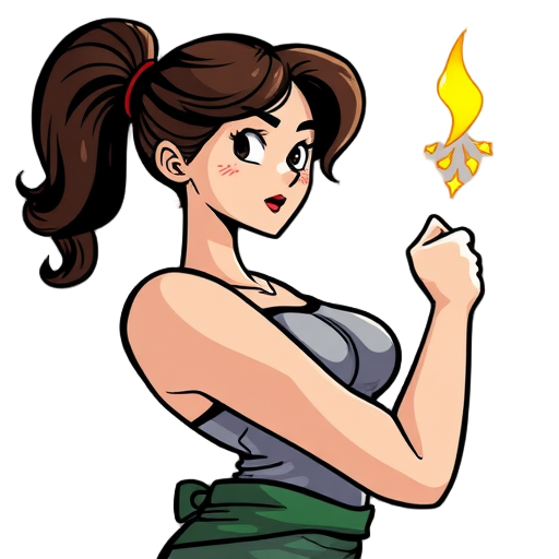 "strong woman" "nature leaves" "energy spark"