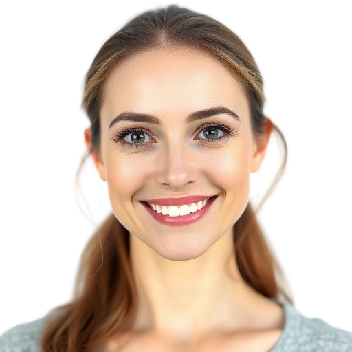 A person smiling to the camera with a white background looking like