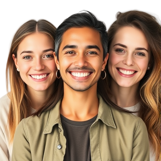 A person smiling to the camera with a white background looking like