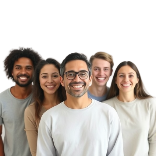 A person smiling to the camera with a white background looking like