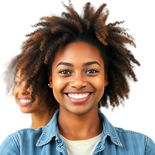 A person smiling to the camera with a white background looking like