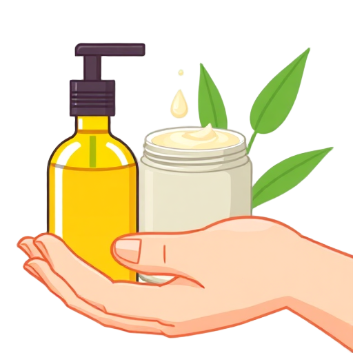 "oil bottle" "soft skin" "massage hand" "cream jar" "hydration drops" "natural leaf"