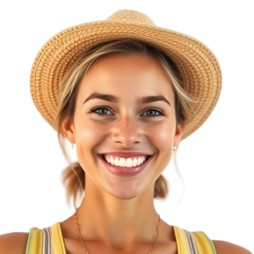 A person smiling to the camera with a white background looking like