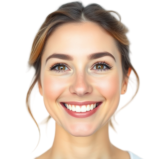 A person smiling to the camera with a white background looking like