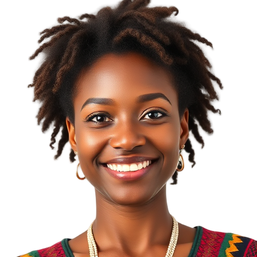 A person smiling to the camera with a white background looking like