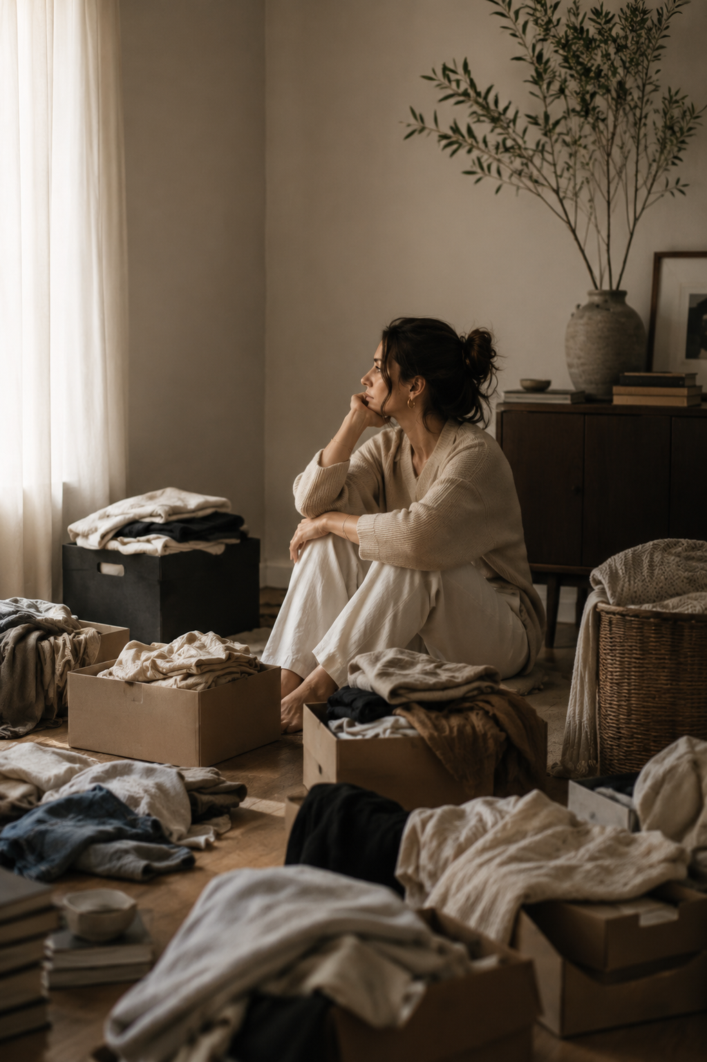 chaos, overweldiging en onrust tijdens opruimen Miriam bakker loslaten ontspullen opruimcoaching
