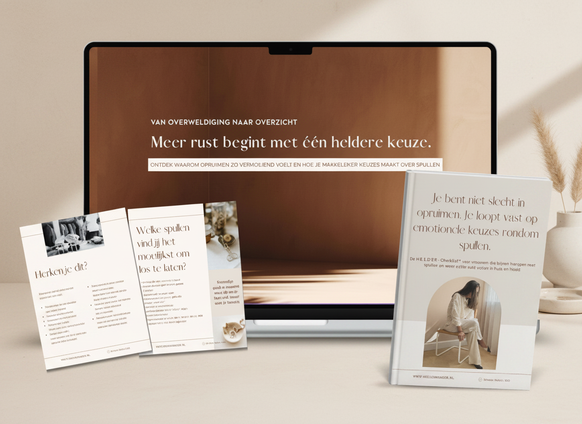 rust overzicht overweldiging ruimte keuzes twijfel onrust spullen Miriam bakker Marie kondo