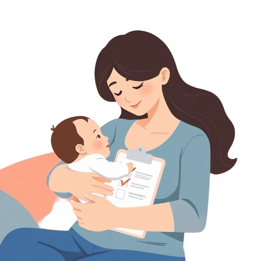 "Mother" "Breastfeeding" "Baby" "Gentle hold" "Soft smile" "Cozy room" "Warm colors" "Supportive hands" "Checklist"
