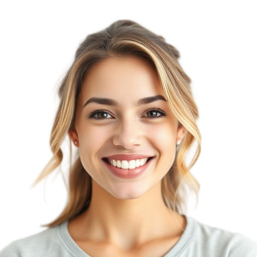 A person smiling to the camera with a white background looking like
