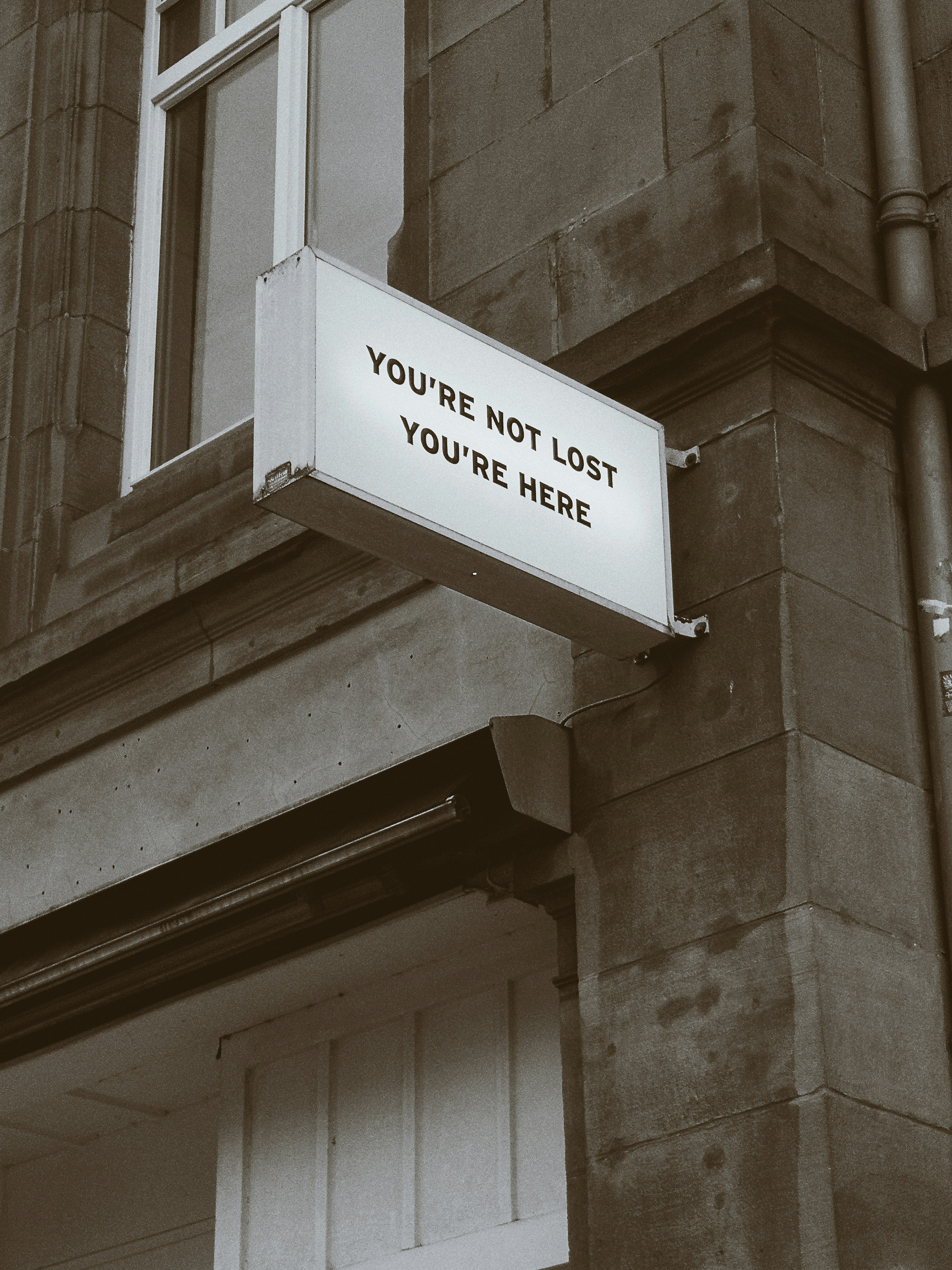 You are not lost, you are here.