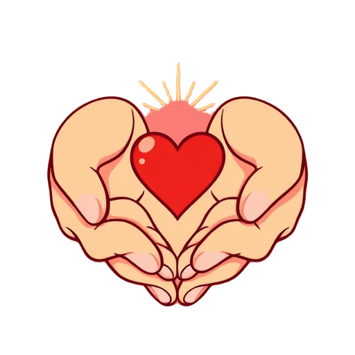 "two hands" "gentle touch" "radiant heart"