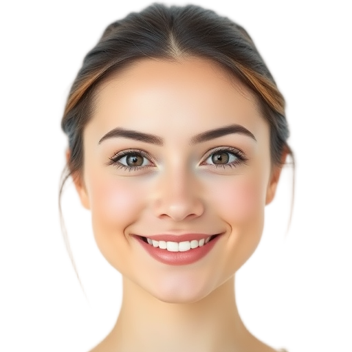 A person smiling to the camera with a white background looking like