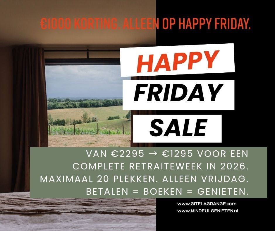Happy Friday actie | GitelaGrange | Mindfulgenieten-