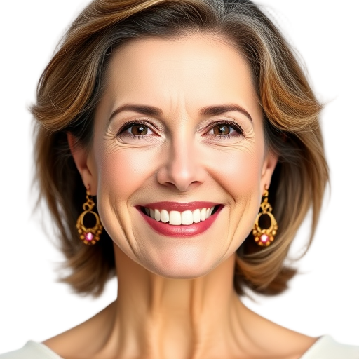 A person smiling to the camera with a white background looking like