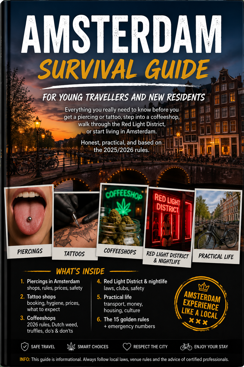 Free e-book: Piercing in Amsterdam as a Souvenir? The Ultimate Amsterdam Survival Guide