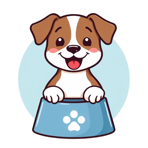 "happy dog" "balanced bowl" "paw print"