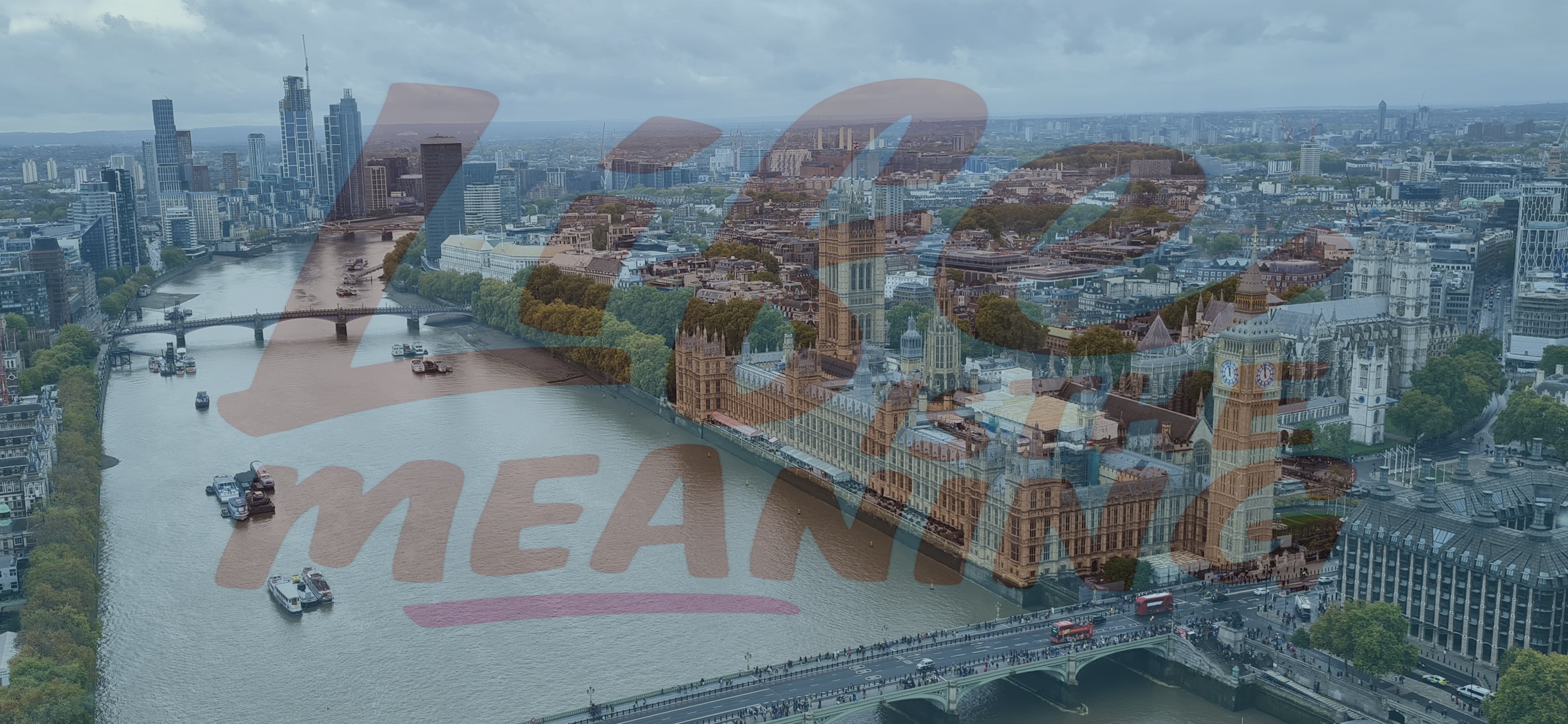 Vakantiefoto van Londen in Engeland vanuit London Eye van Thames en Big Ben een mooie panorama skyline