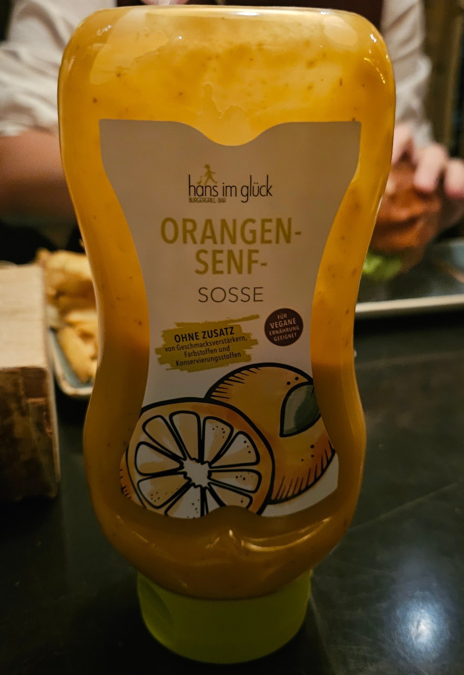 Hans im Glück sosse Orangensenf sauce
