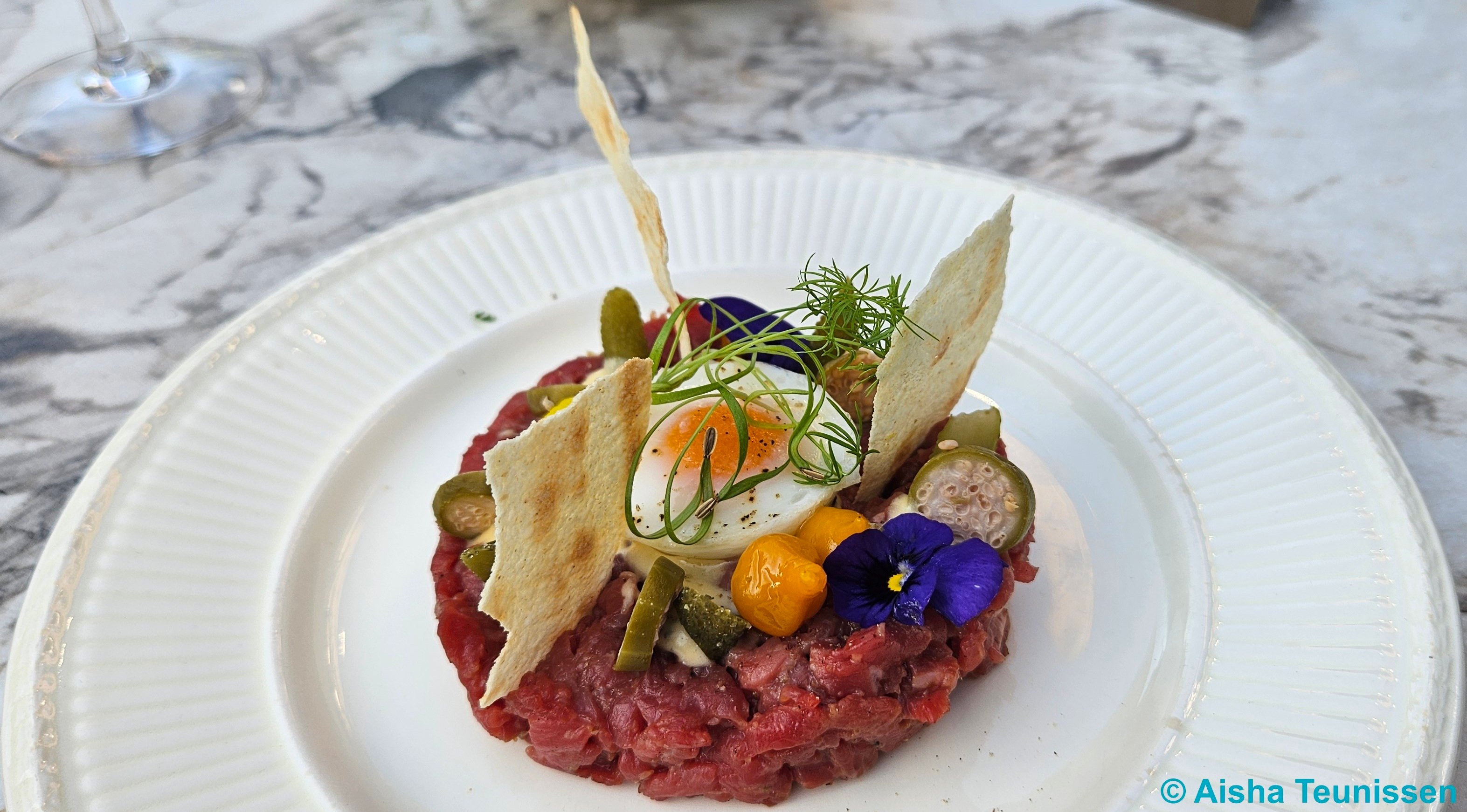 Bistro aan de Werf Utrecht Hoofdgerecht steak tartaar met friet