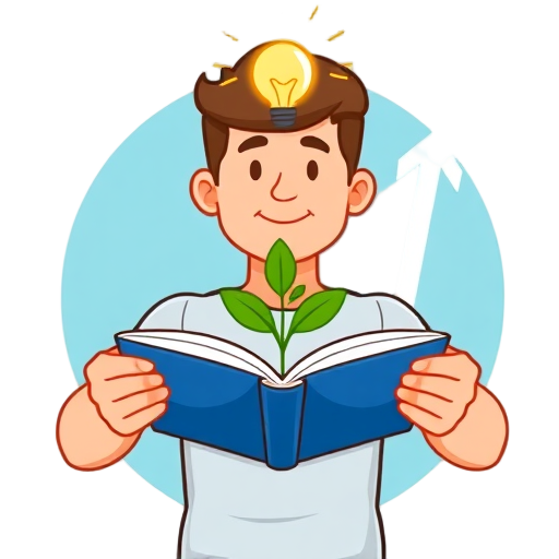 "Strong person" "bright lightbulb" "open book" "firm grip" "calm face" "growing plant" "helping hands" "upward arrow"
