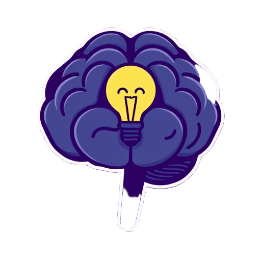 "brain silhouette" "light bulb" "calm face"