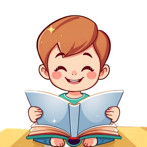 "child reading" "magic sparkles" "colorful book" "smiling face" "drawing tools" "happy family" "bright room"