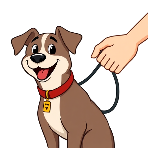 "Happy dog" "Trainer hand" "Reward treat" "Trust heart" "Leash bond" "Smiling owner"