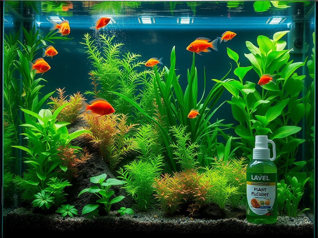 Een levendig aquarium met kleurrijke vissen en planten.
