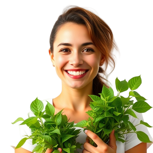 A person smiling to the camera with a white background looking like