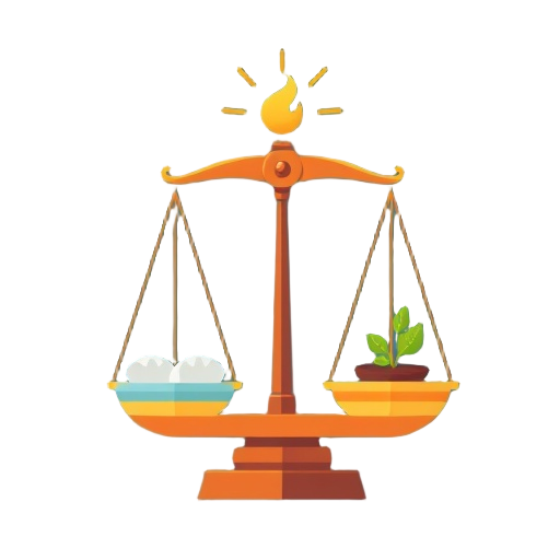 "Healthy lifestyle" "balanced scales" "energy bolt" "step ladder" "leaf sprout" "soft hands" "sunshine glow"