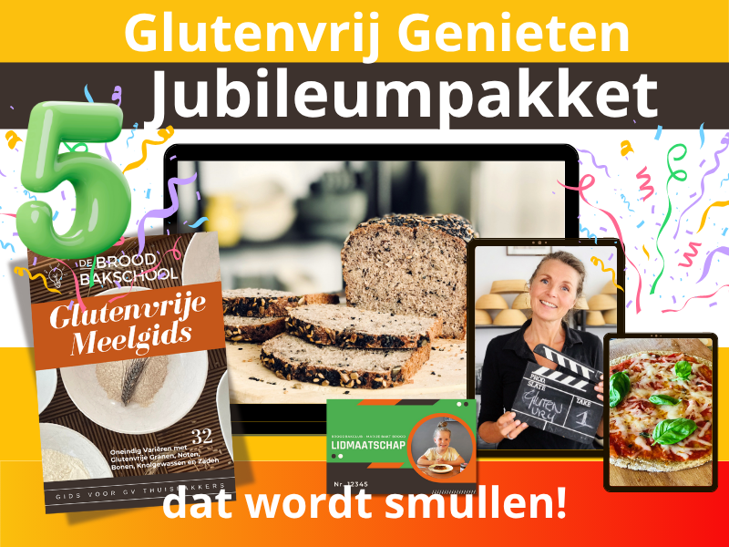 Glutenvrij Genieten Jubileumpakket - De Broodbakschool
