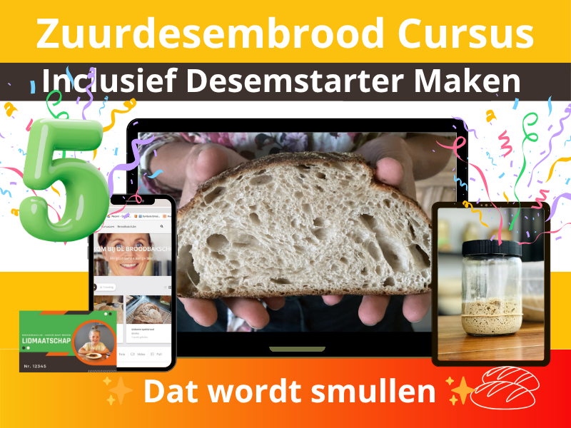 Zuurdesembrood Cursus Jubileumpakket - De Broodbakschool