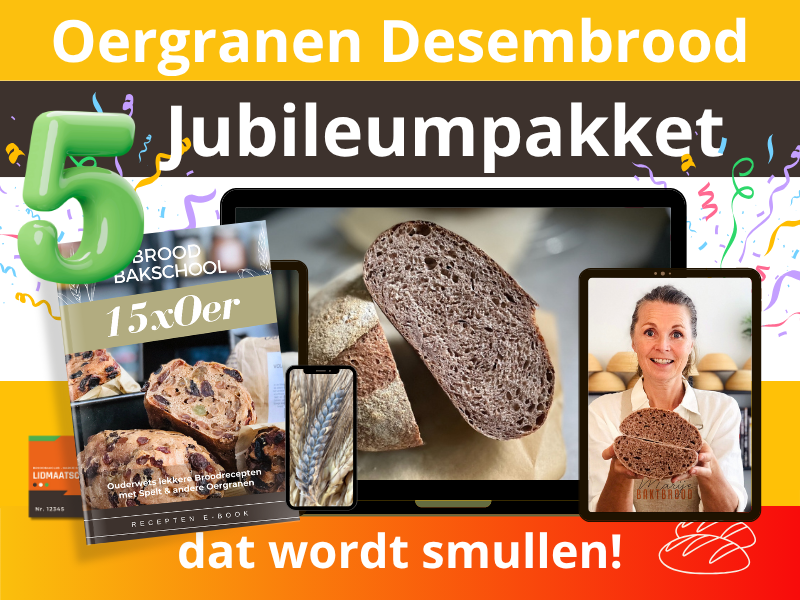 Oergranen Desembrood Jubileumpakket - De Broodbakschool