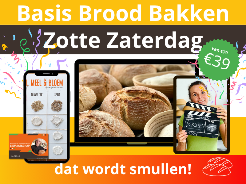 Zotte Zaterdag Basiscursus - De Broodbakschool