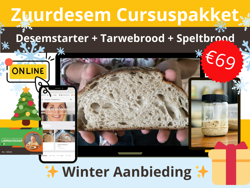 _Bak Geweldig Lekker Desembrood - tarwe + spelt - De Broodbakschool-WINTERAANBIEDING