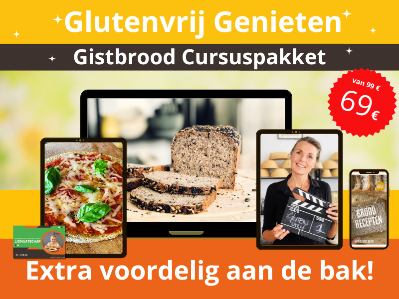 Glutenvrij Genieten Gistbrood Cursuspakket Actie - De Broodbakschool
