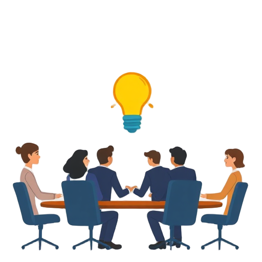 "business meeting" "teamwork circle" "light bulb ideas" "growth arrow" "brainstorm cloud"