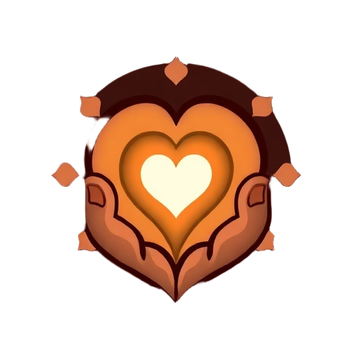 Carefully describe an image in great detail that needs to be generate, use quotes to split visual things. You MAY only use up to 3 words. "cacao spiral", "heart aura", "ritual hands"