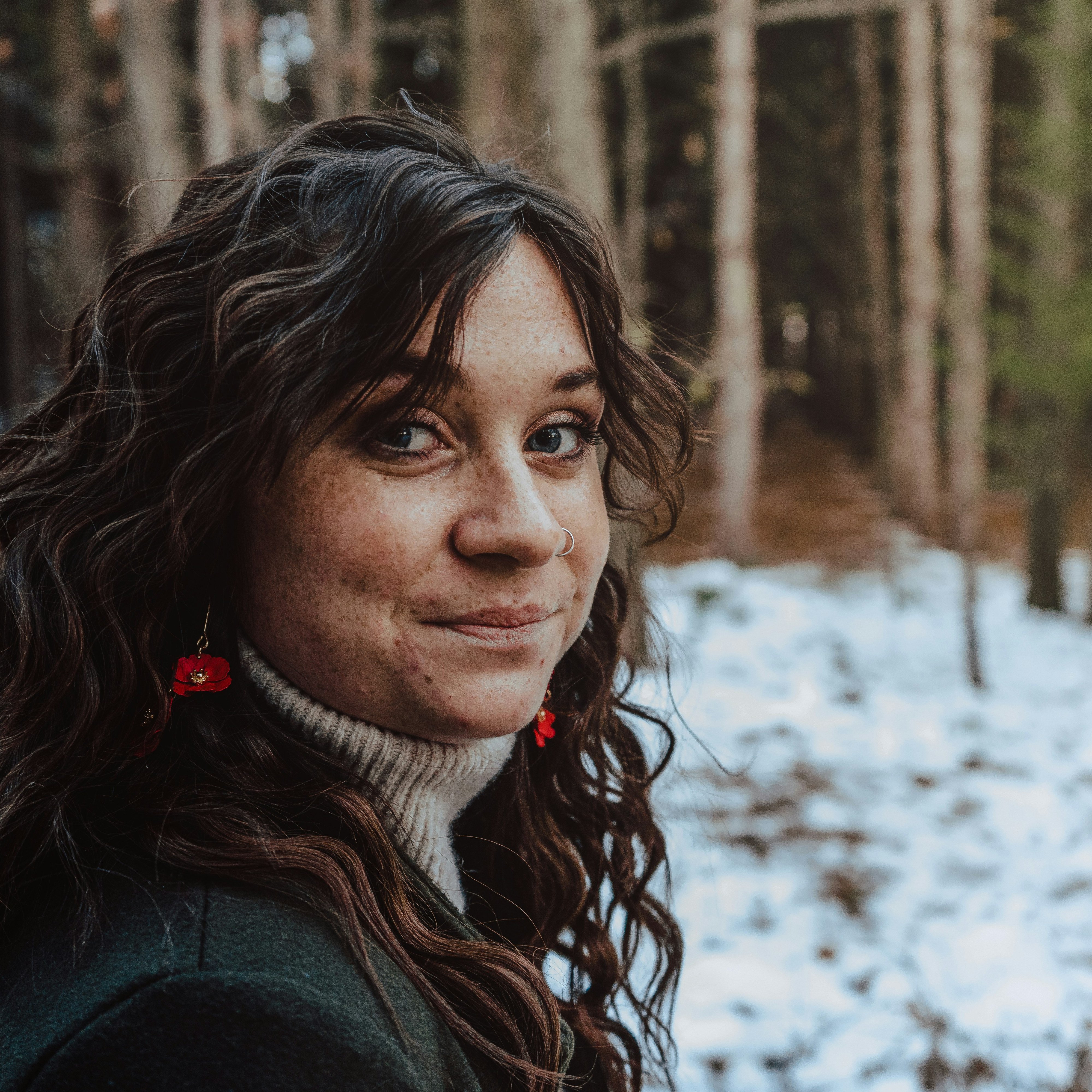 girl looking at camera